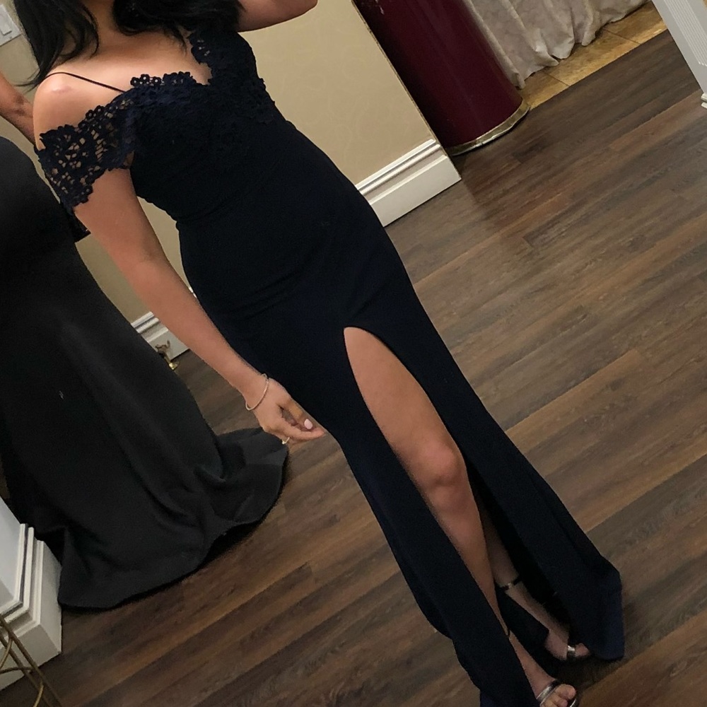 Navy Blue Wedding Guest Dress